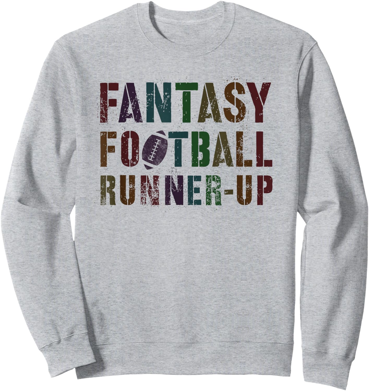 Classic Fantasy Football Runners-Up for Husband, Newcomer, Commish Sweatshirt - Sweatshirt | Ash