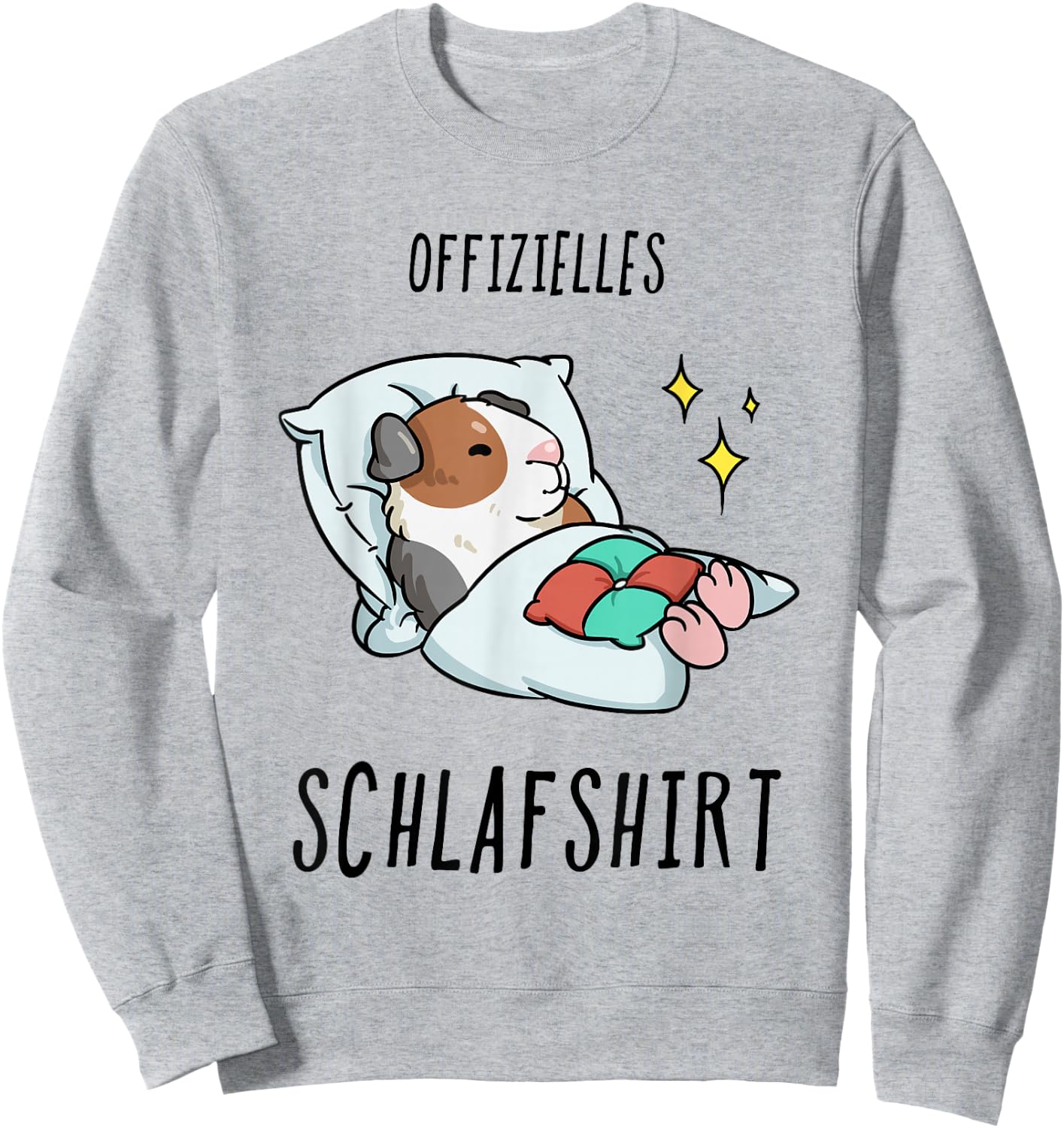 Alle Meerschweinchen Angebote Women's Pyjamas Short Sleeve Grey Small EU 38-40 Sweatshirt - Sweatshirt | Ash