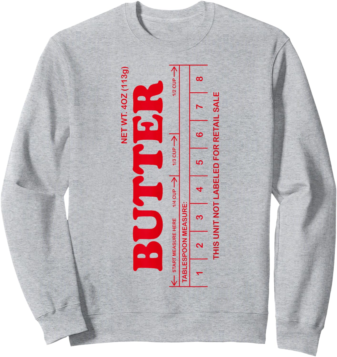Butter Stick - Red funny Sweatshirt - Sweatshirt | Ash