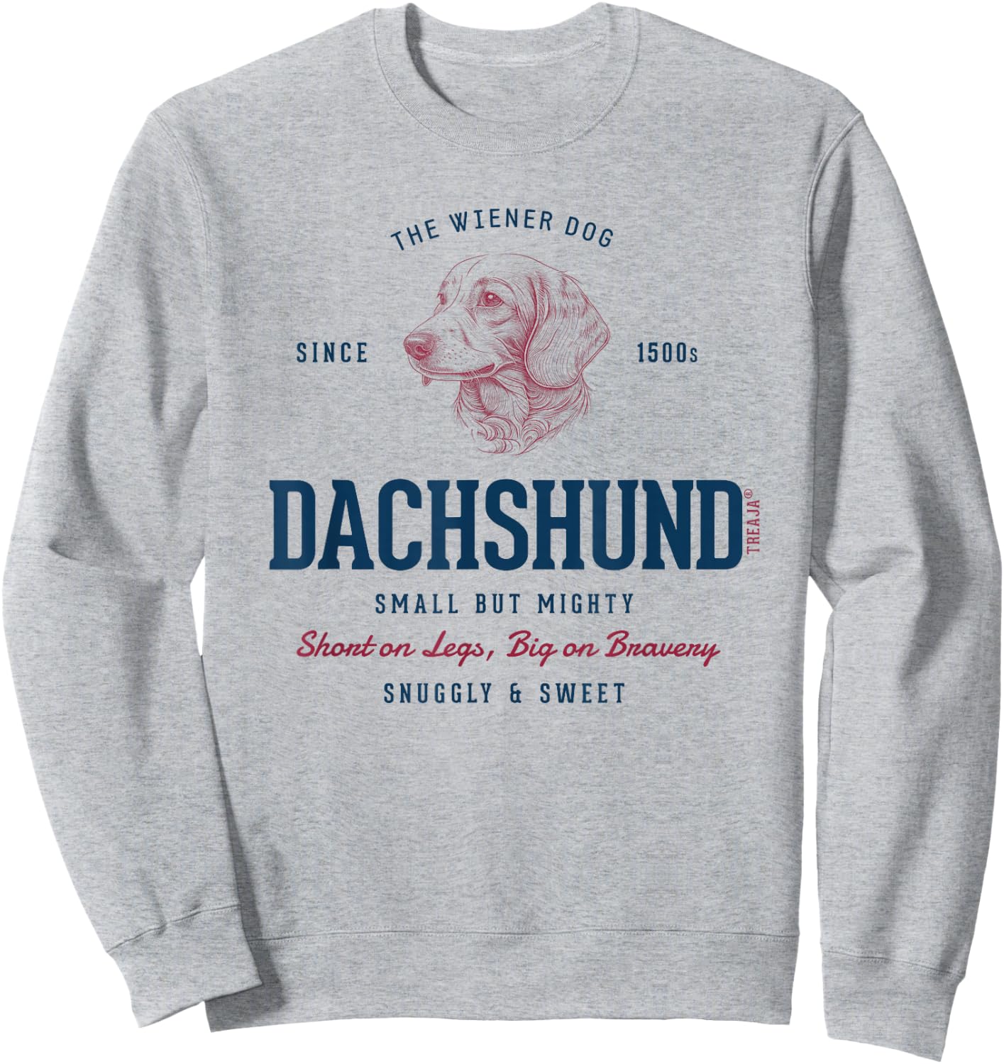 Retro Styled Vintage Dachshund Sweatshirt - Sweatshirt | Ash