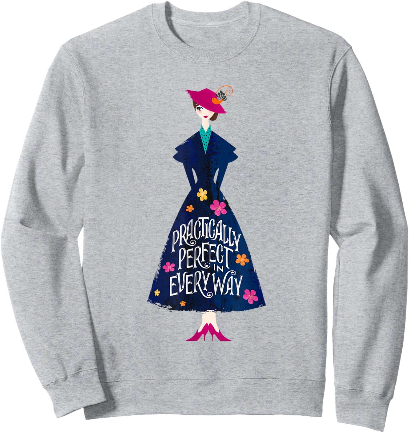 Mary Poppins Practically Perfect Standing , white, S Sweatshirt - Sweatshirt | Ash