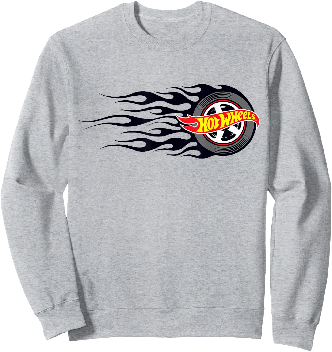 Hot Wheels Flaming Tire Sweatshirt - Sweatshirt | Ash