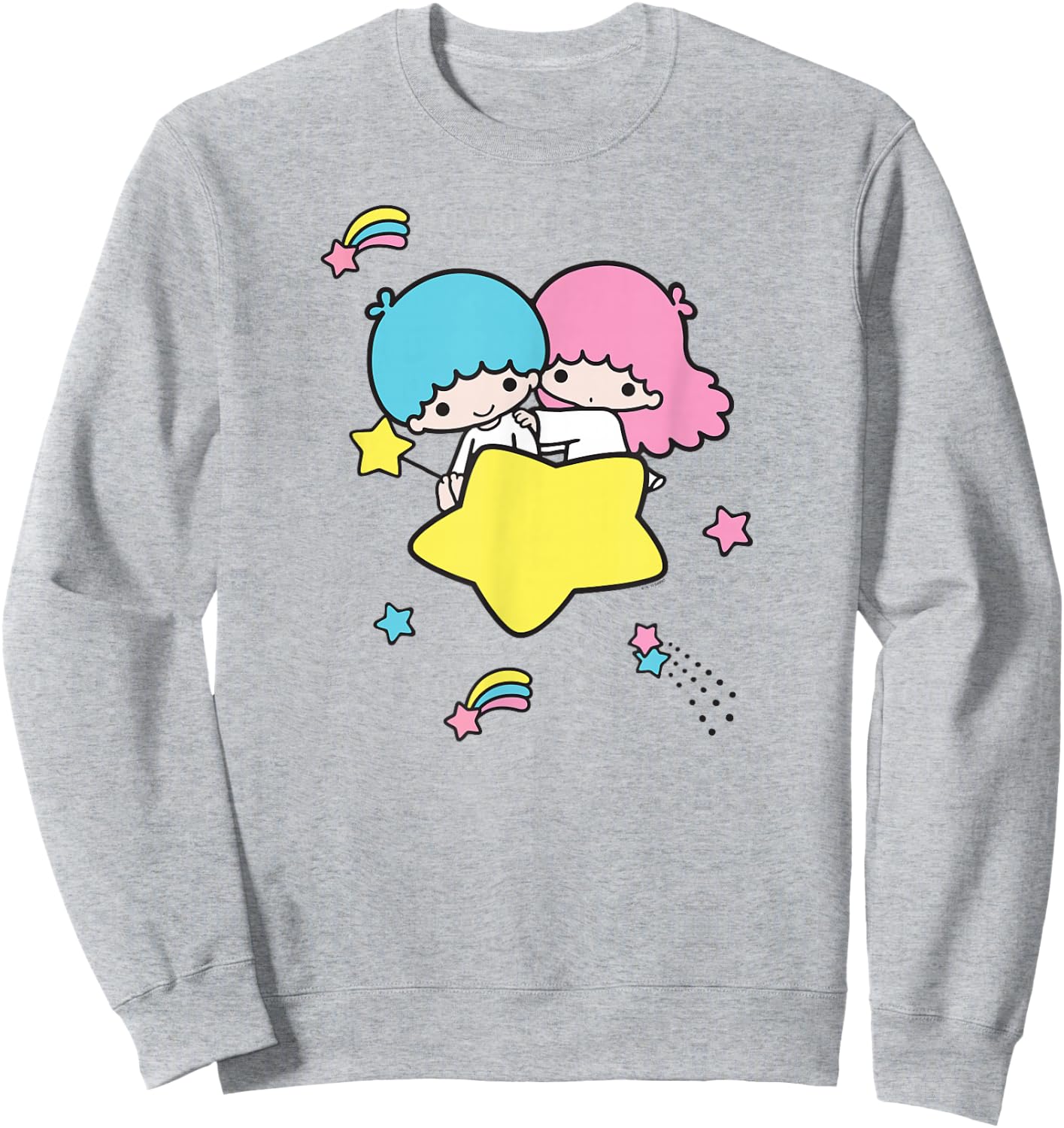 Little Twin Stars Shooting Star Sweatshirt - Sweatshirt | Ash