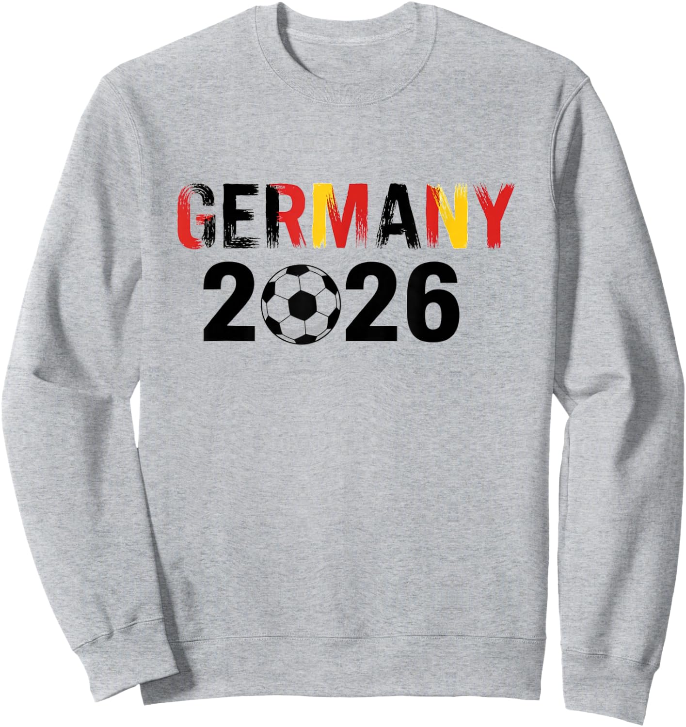 Deutschland 2026 Fußball Fan Trikot 2026 Deutschland Sweatshirt - Sweatshirt | Ash