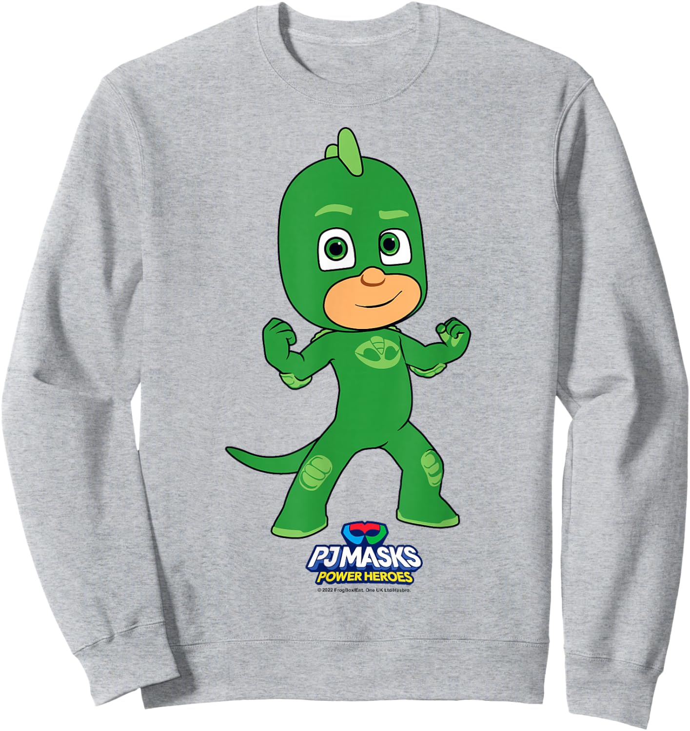PJ Masks Gekko Greg Power Hero Portrait Sweatshirt - Sweatshirt | Ash
