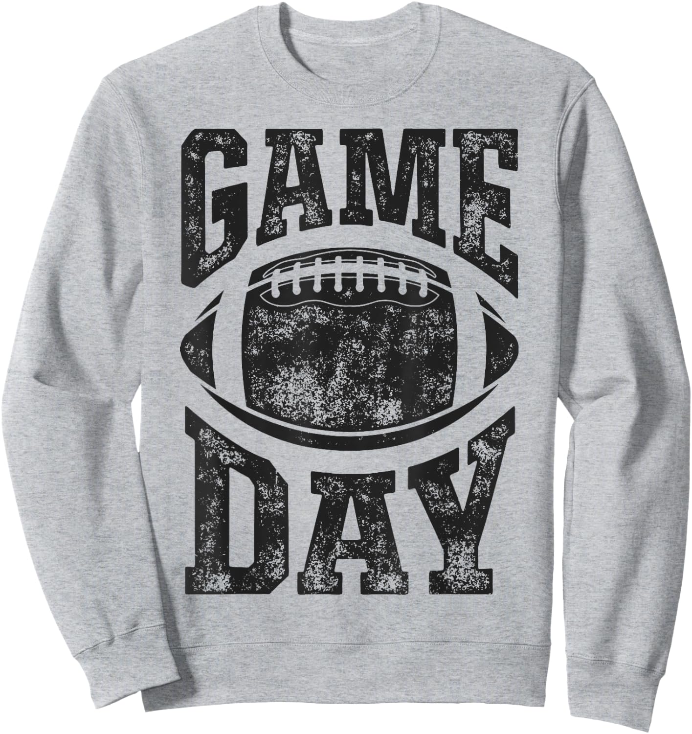 Game Day Football Season Funny Men Team Sports Vintage Sweatshirt - Sweatshirt | Ash