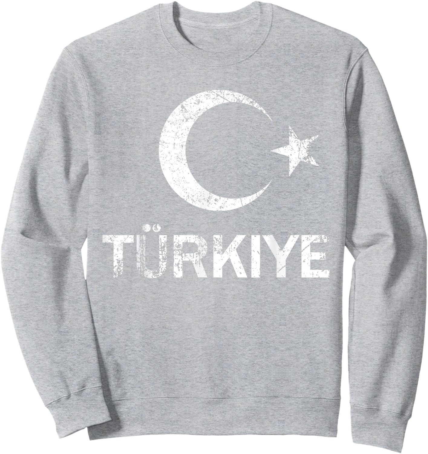 Türkische Flagge TÜRKIYE Sweatshirt - Sweatshirt | Ash