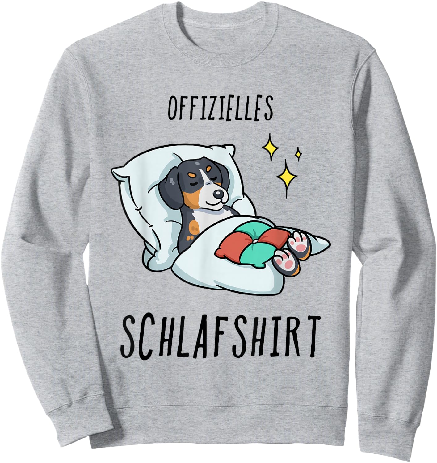 Large Swiss Mountain Dog Pyjamas , gray Sweatshirt - Sweatshirt | Ash