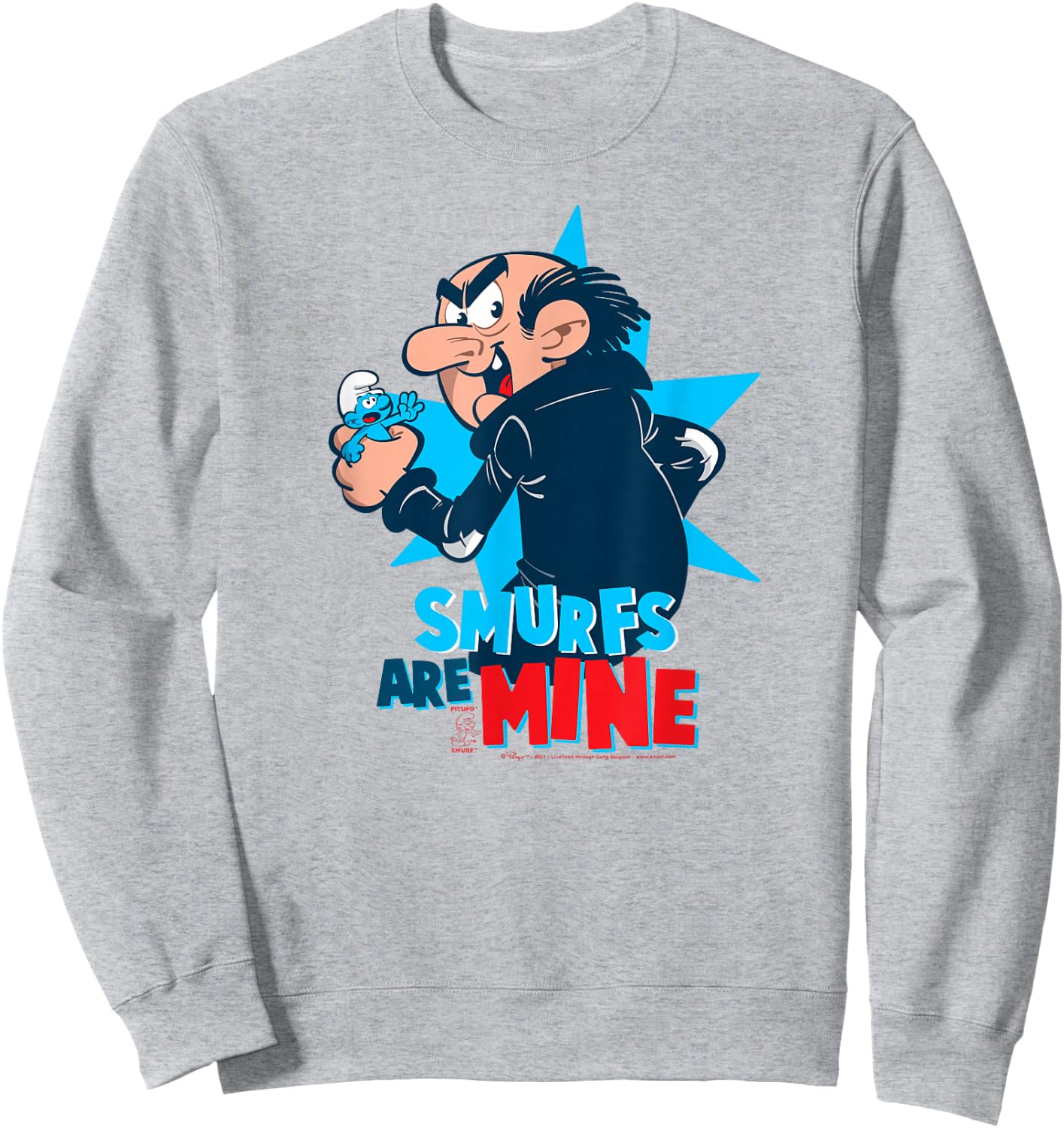The Smurfs Gargamel Smurfs are Mine Sweatshirt - Sweatshirt | Ash