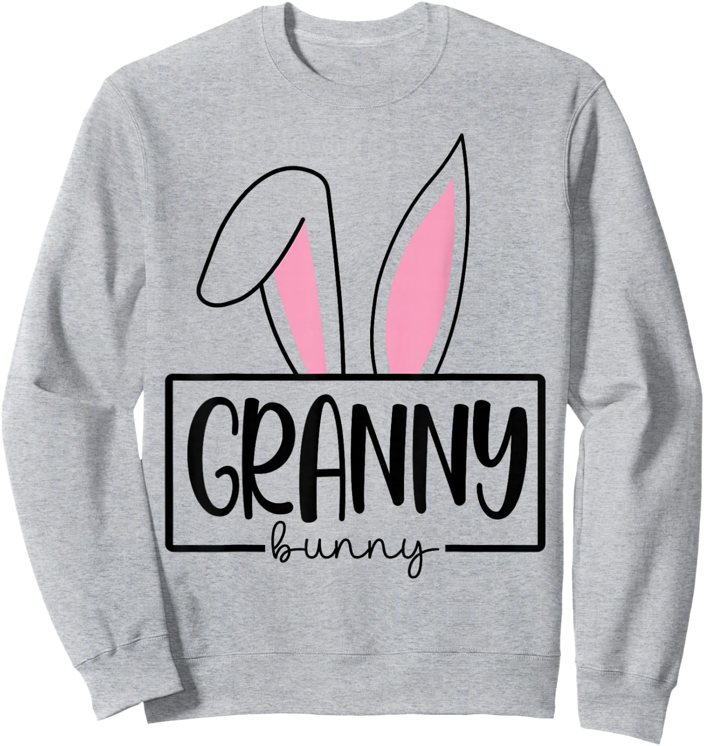 Funny Granny Bunny Happy Easter Family Matching Sweatshirt - Sweatshirt | Ash