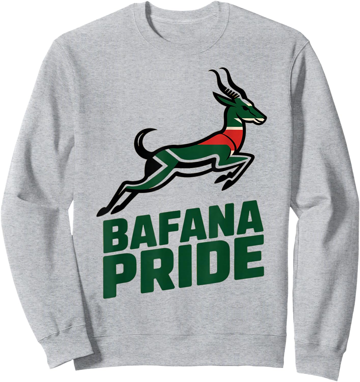 Proud South Africa BAFANA Pride Cheer Favorite Country Sweatshirt - Sweatshirt | Ash