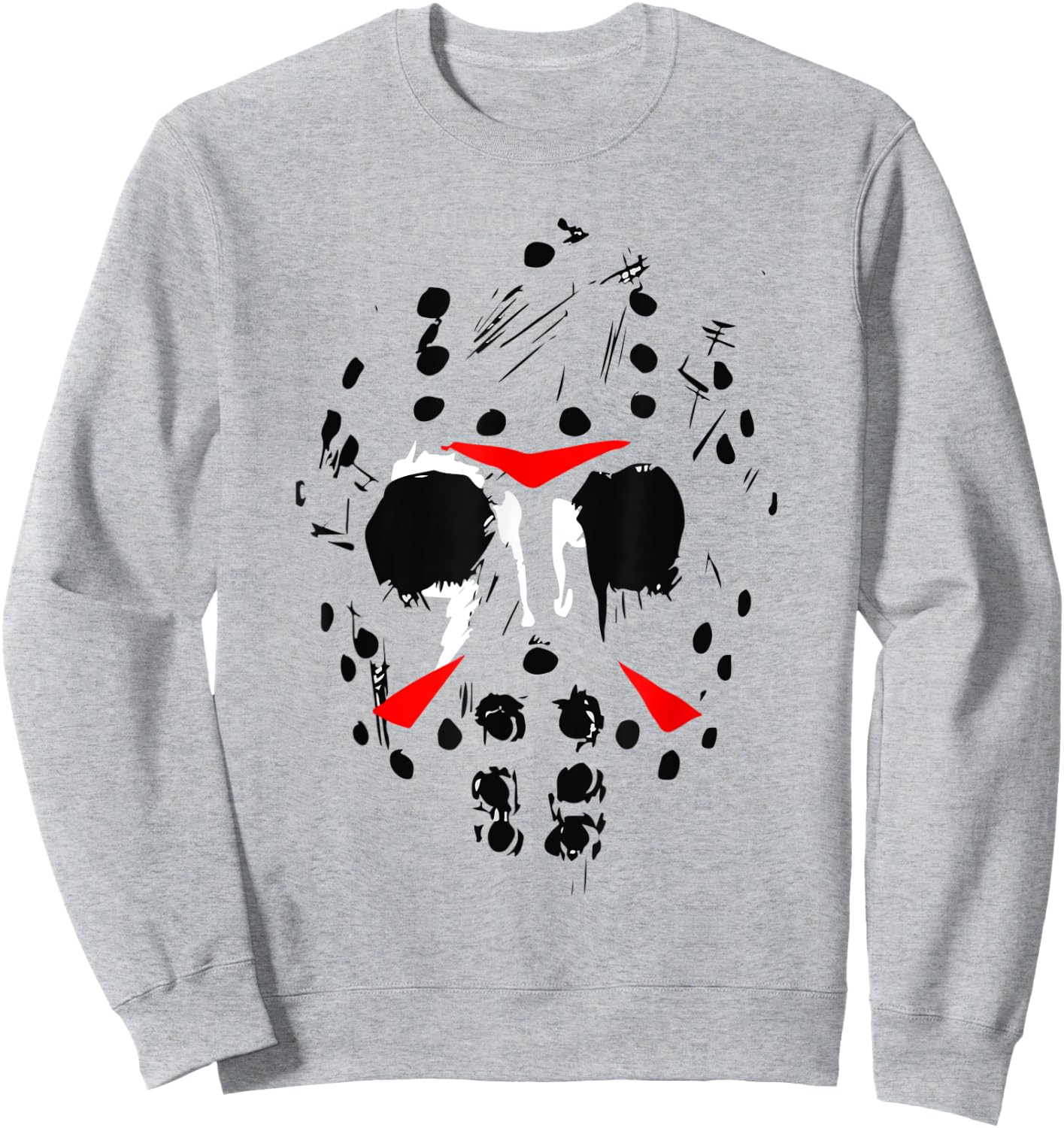 Jason Hockey Mask Halloween Shirt Friday 13TH Sweatshirt - Sweatshirt | Ash
