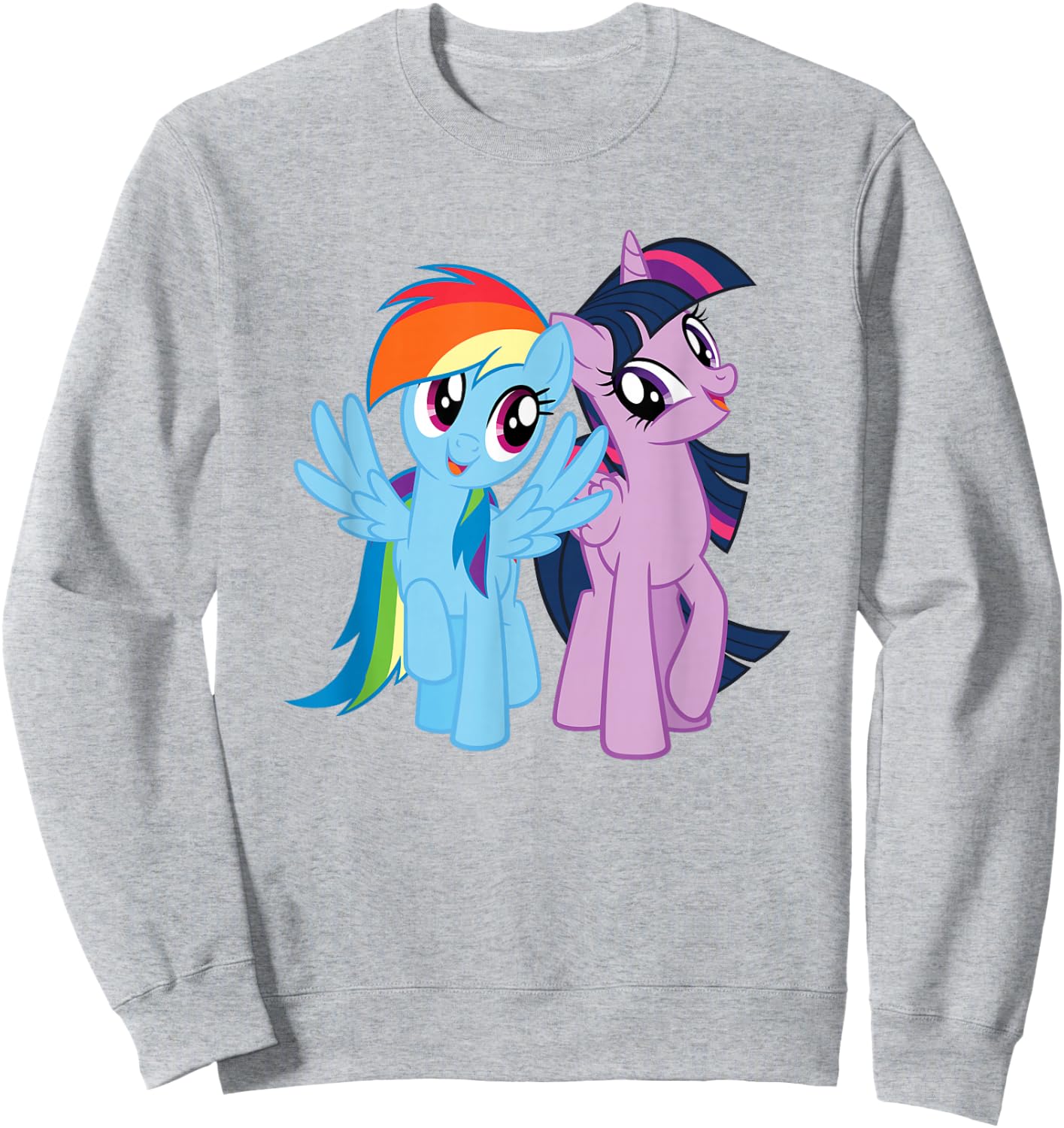 My Little Pony Rainbow Dash and Twilight Sparkle Sweatshirt - Sweatshirt | Ash