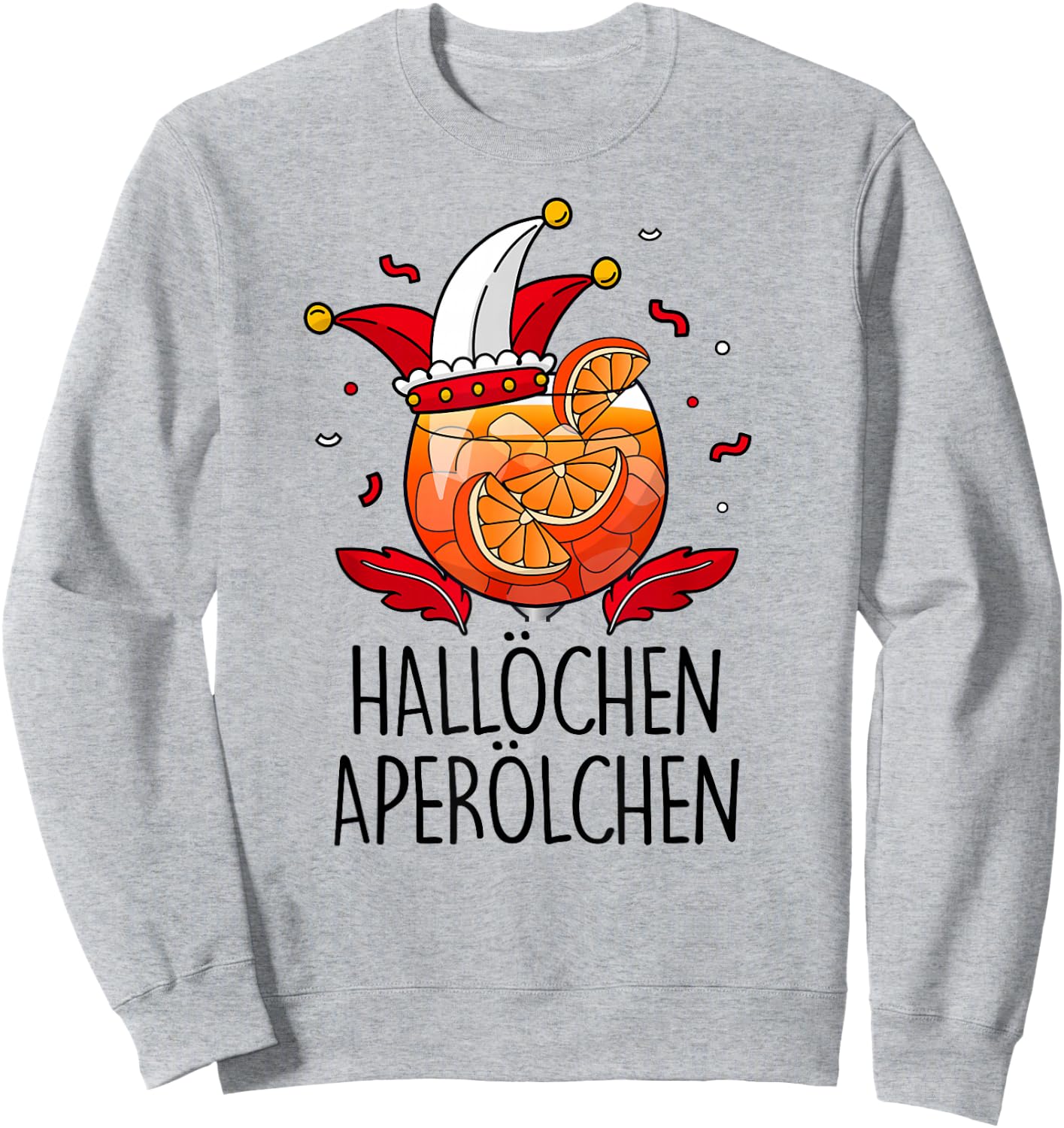 HALLÖCHEN APERÖLCHEN X Köln Carnival Fancy Dress Spray Costume , White Sweatshirt - Sweatshirt | Ash