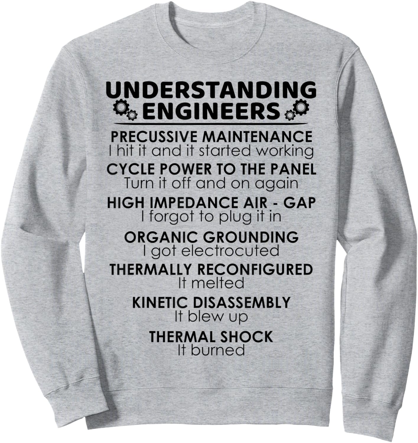 Understanding Engineers Funny Science Nerds Engineering Gift Sweatshirt - Sweatshirt | Ash