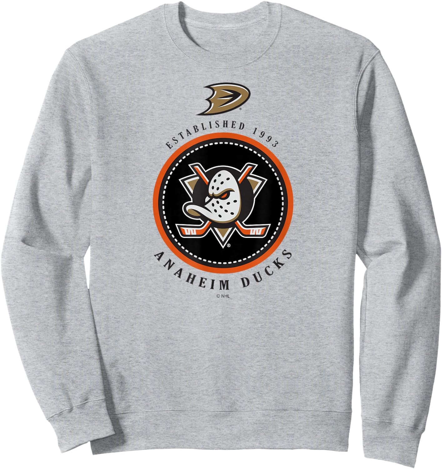 Anaheim Ducks Est 1993 Officially Licensed Sweatshirt - Sweatshirt | Ash