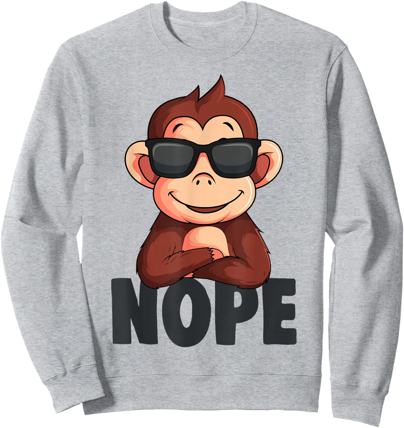 Affen Jungen Mädchen Kinder Sweatshirt - Sweatshirt | Ash
