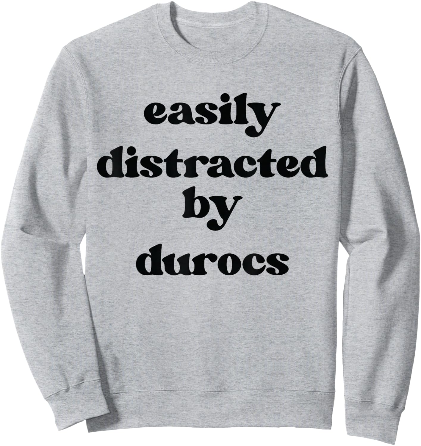 Easily Distracted By Pig - Pig Dad Mom Duroc Sweatshirt - Sweatshirt | Ash