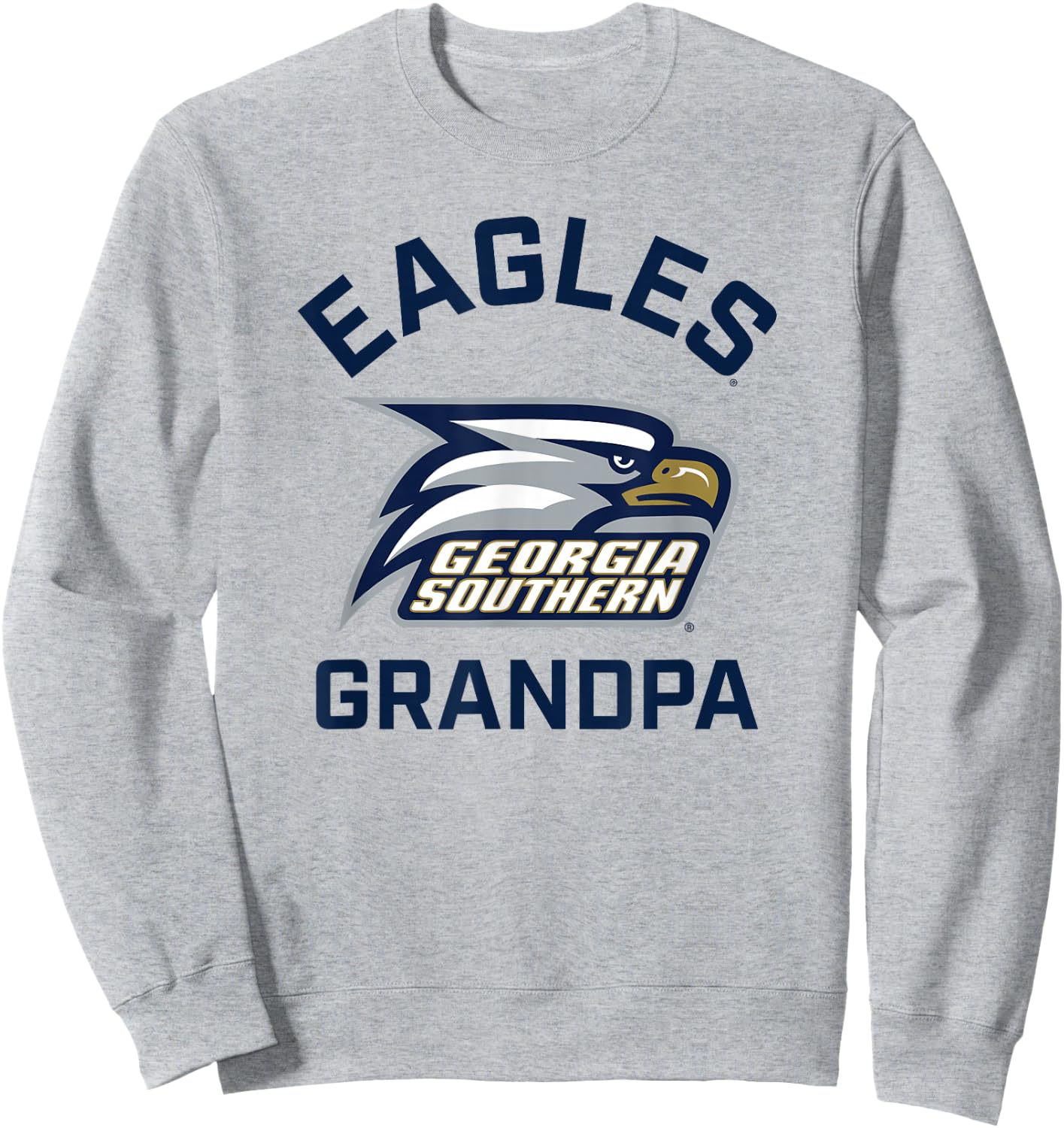 Georgia Southern University Eagles Arched Grandpa Sweatshirt - Sweatshirt | Ash