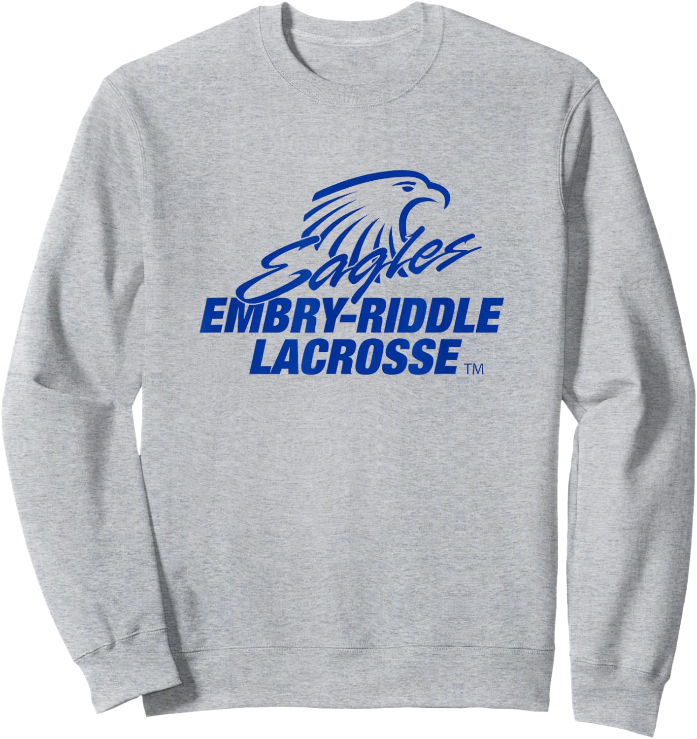 Embry-Riddle Aeronautical Eagles Lacrosse Sports Fan Sweatshirt - Sweatshirt | Ash