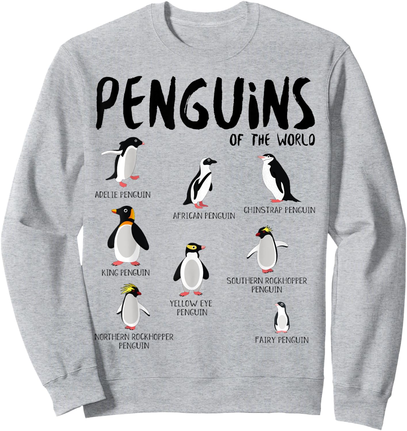 Educational Wild Animals for Kids Men Women Fauna Education Sweatshirt - Sweatshirt | Ash