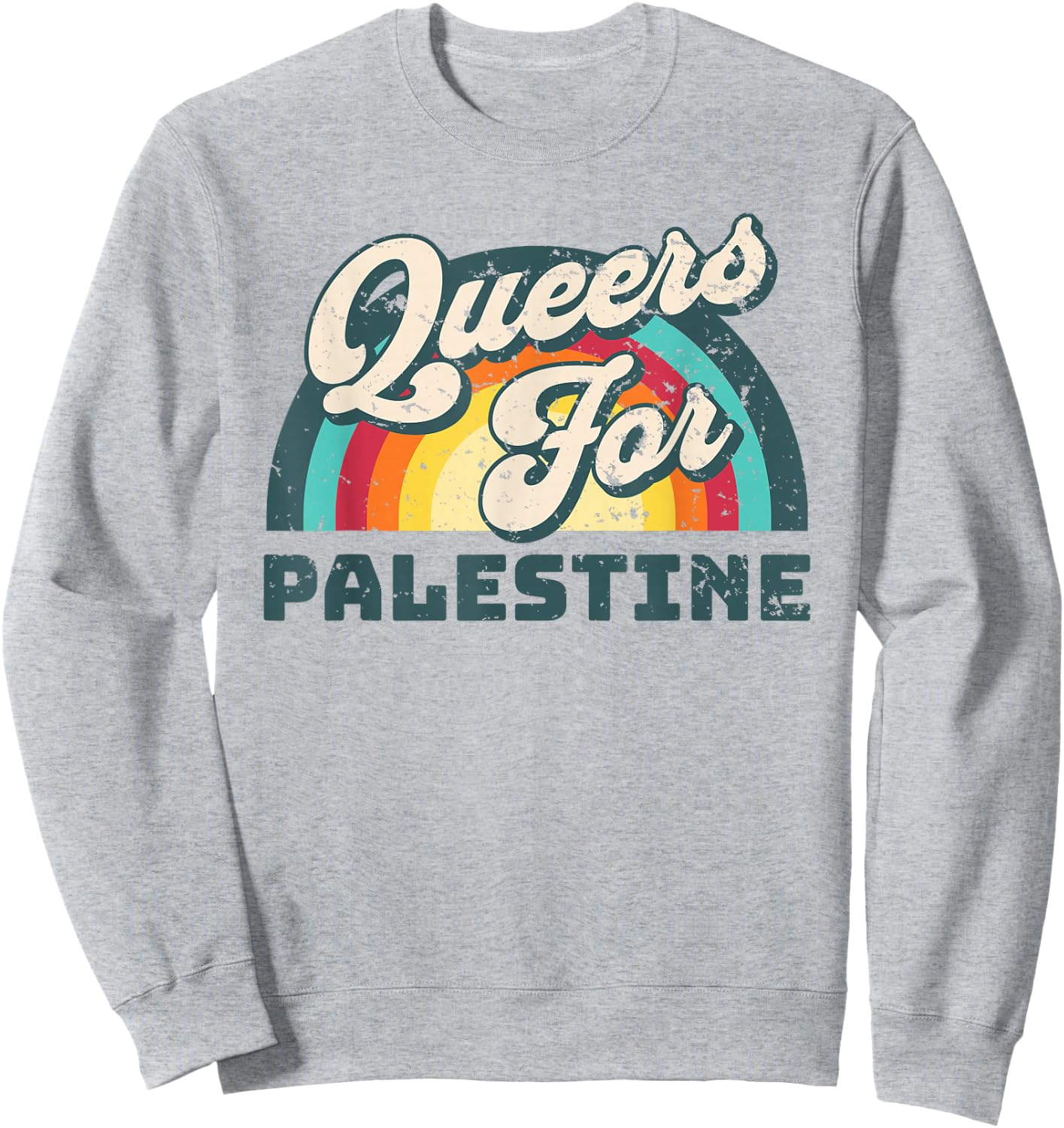 Freedom For Palestine. Queers For Palestine Sweatshirt - Sweatshirt | Ash