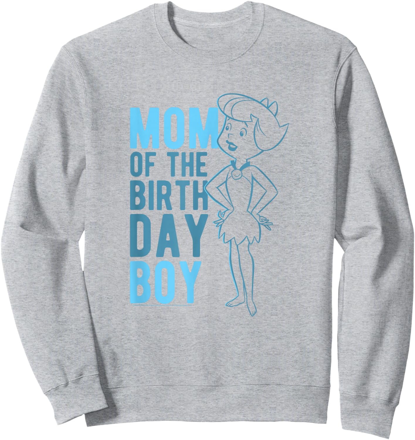 The Flintstones Betty Rubble Mom Of The Birthday Boy Sweatshirt - Sweatshirt | Ash