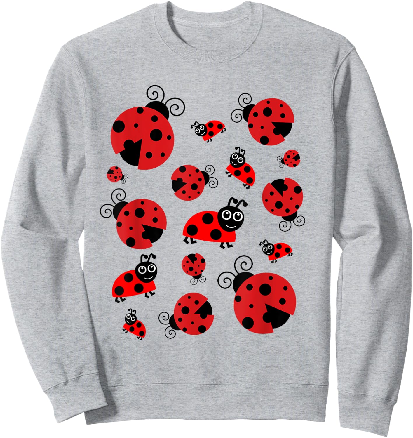 Adorable Ladybugs Everywhere Women, Girls, Kids Sweatshirt - Sweatshirt | Ash