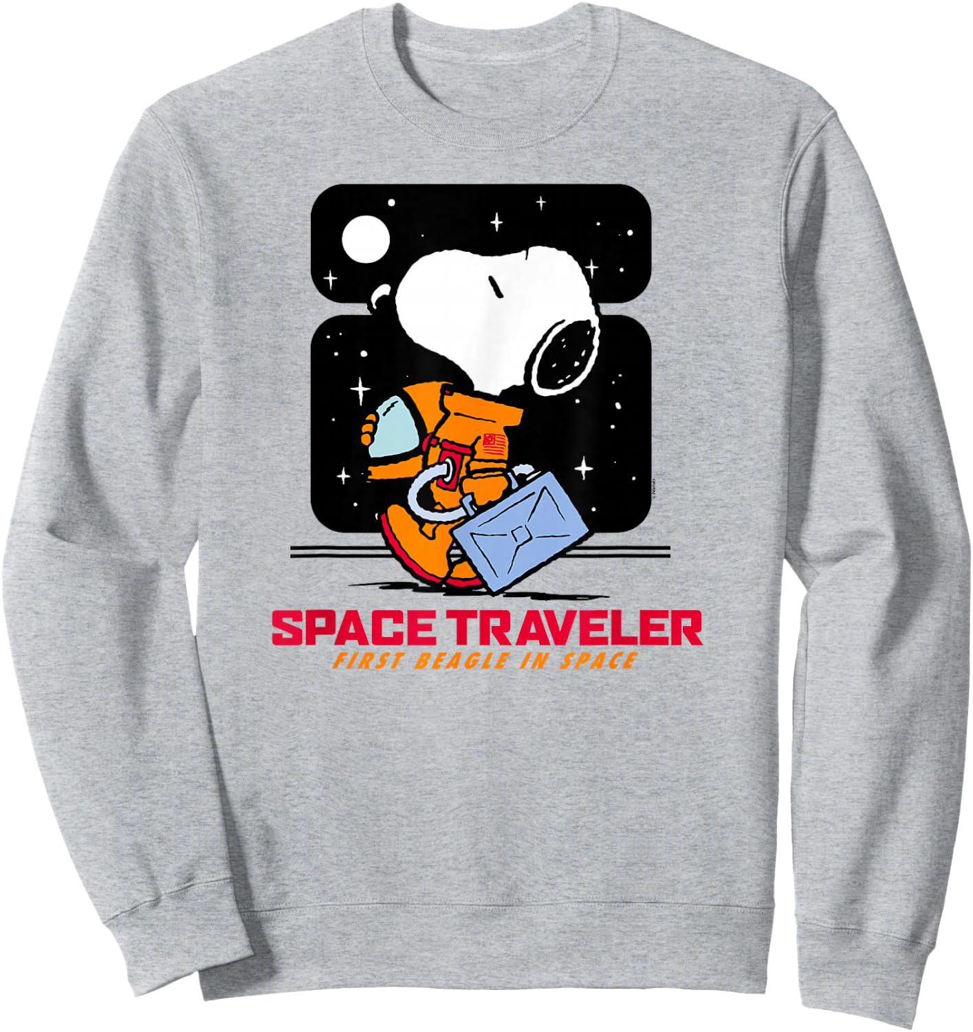 Peanuts Space Traveler Snoopy Sweatshirt - Sweatshirt | Ash