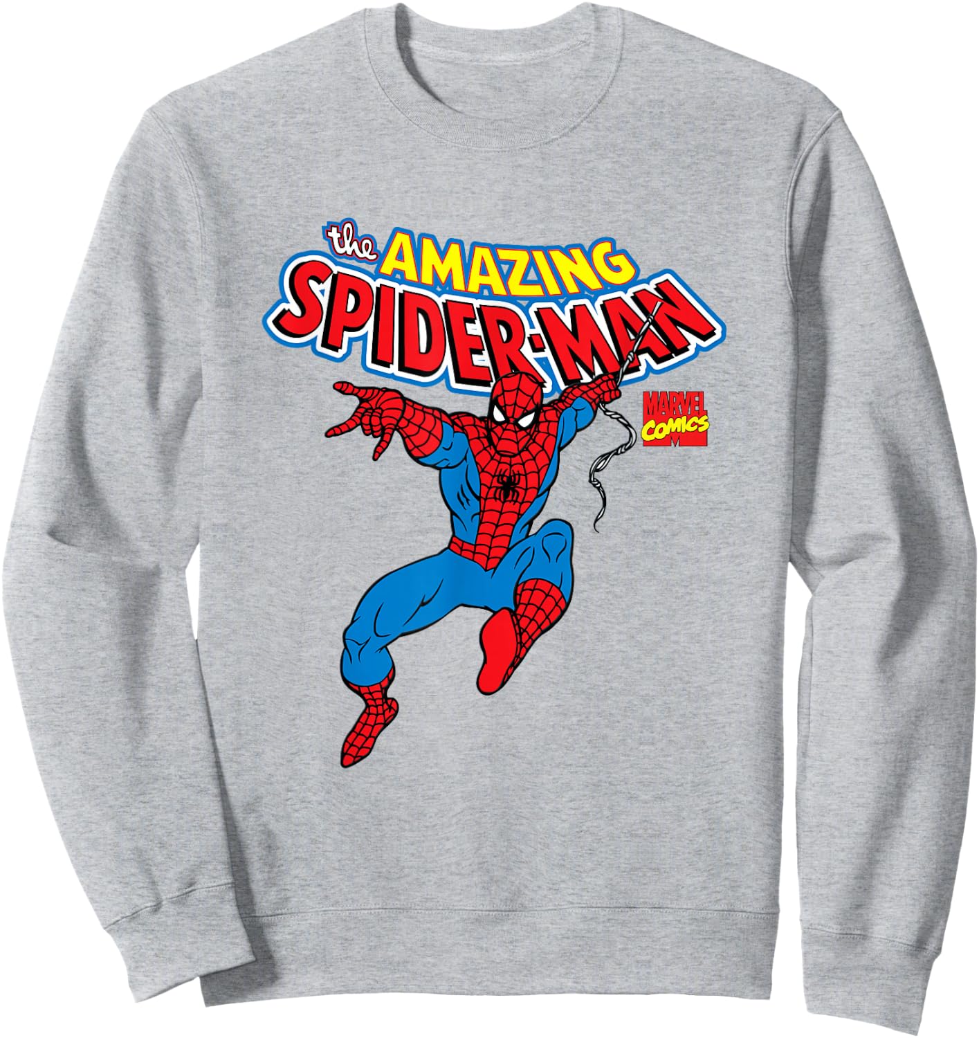 Marvel Spider-Man Comics Spidey Web-Slinger Action Sweatshirt - Sweatshirt | Ash