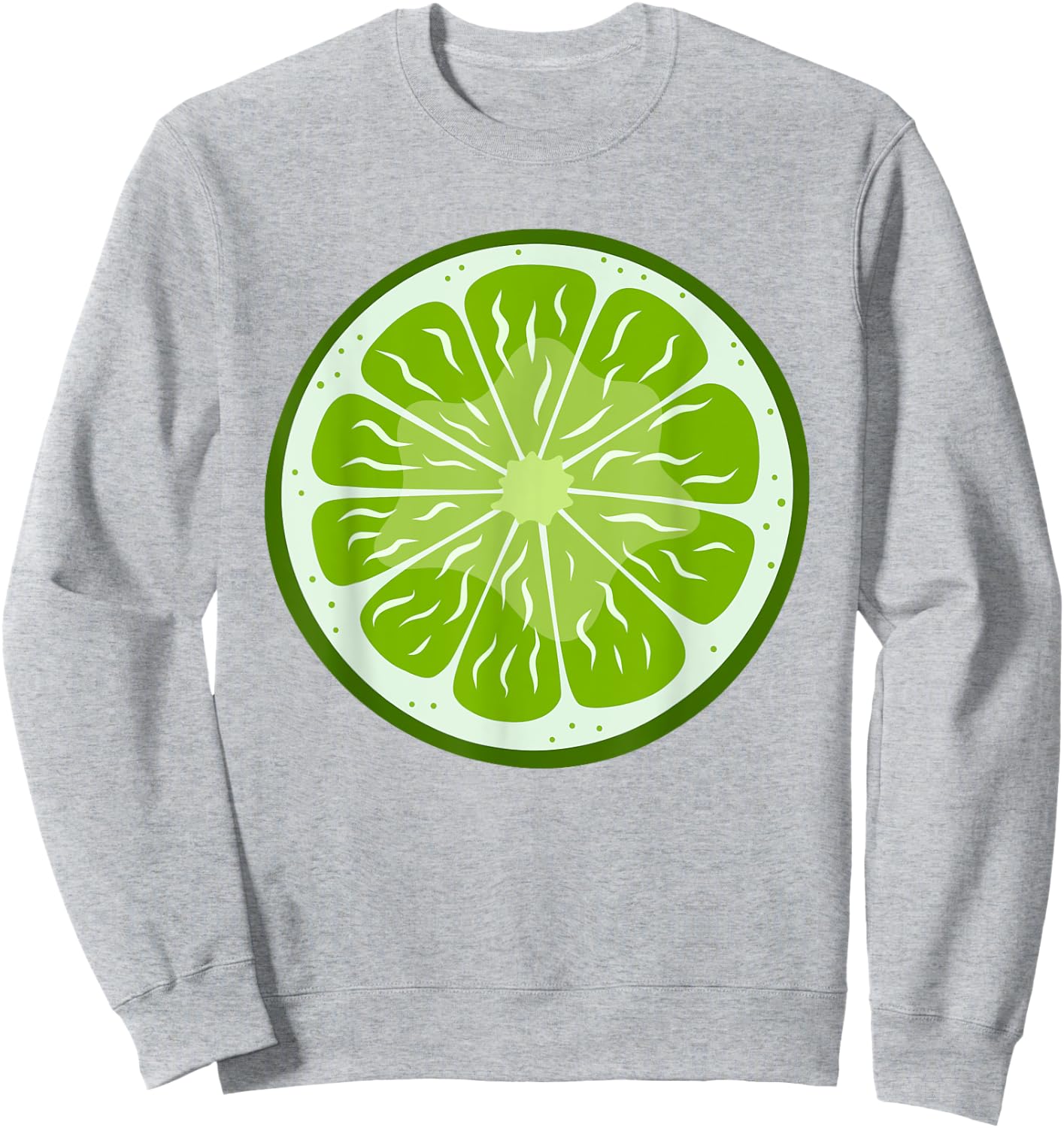 Lime Sliced Fruit Cute Easy Halloween Costume Sweatshirt - Sweatshirt | Ash