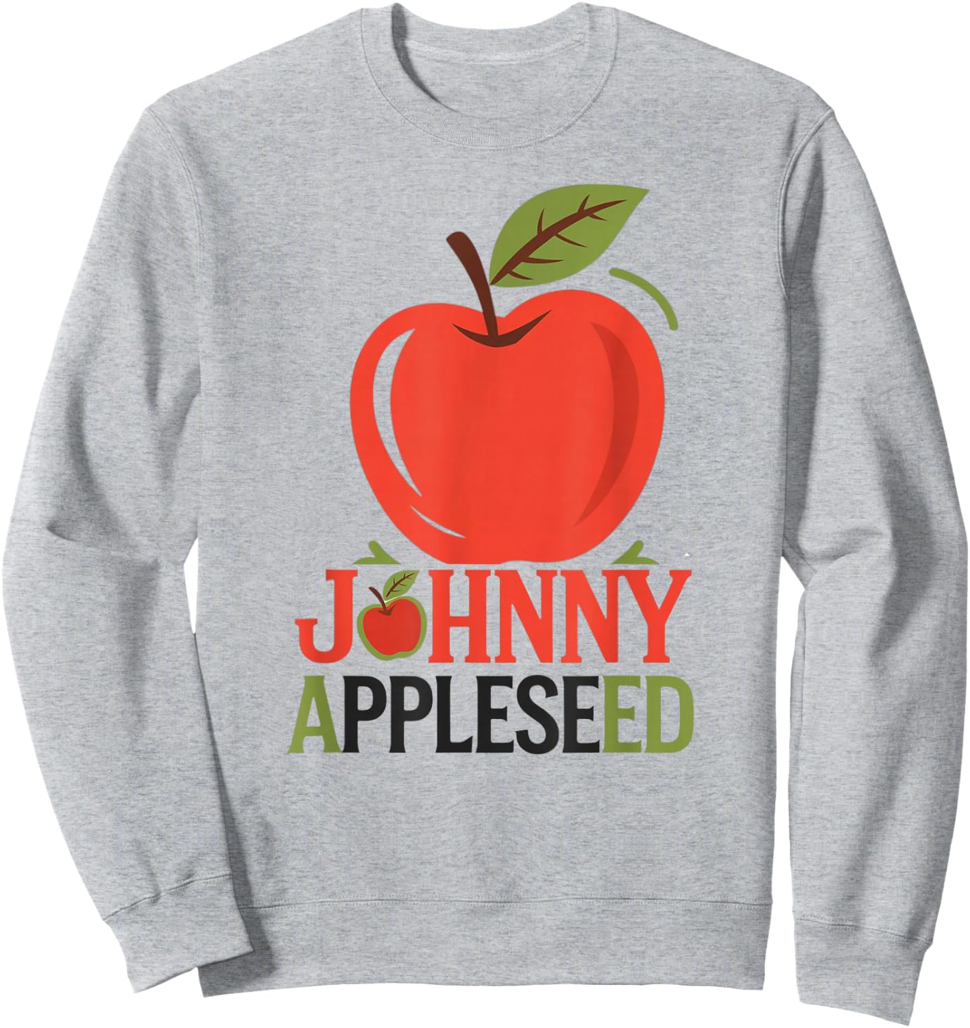 Johnny Appleseed Apple Day Sept 26 Orchard Nursery Kids Sweatshirt - Sweatshirt | Ash