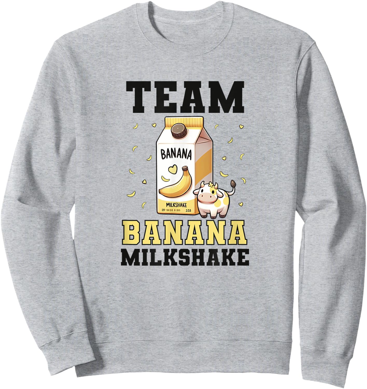 Team Banana Milkshake Sweatshirt - Sweatshirt | Ash