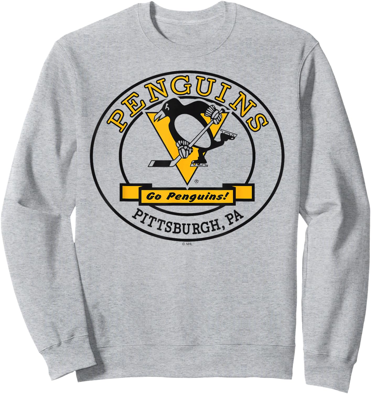 Pittsburgh Penguins Go White Officially Licensed Sweatshirt - Sweatshirt | Ash