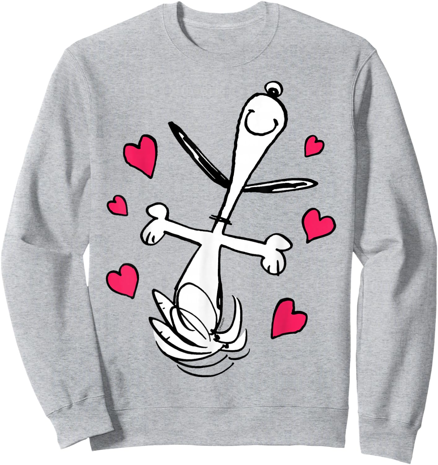Peanuts Snoopy Tanzende Herzen Sweatshirt - Sweatshirt | Ash