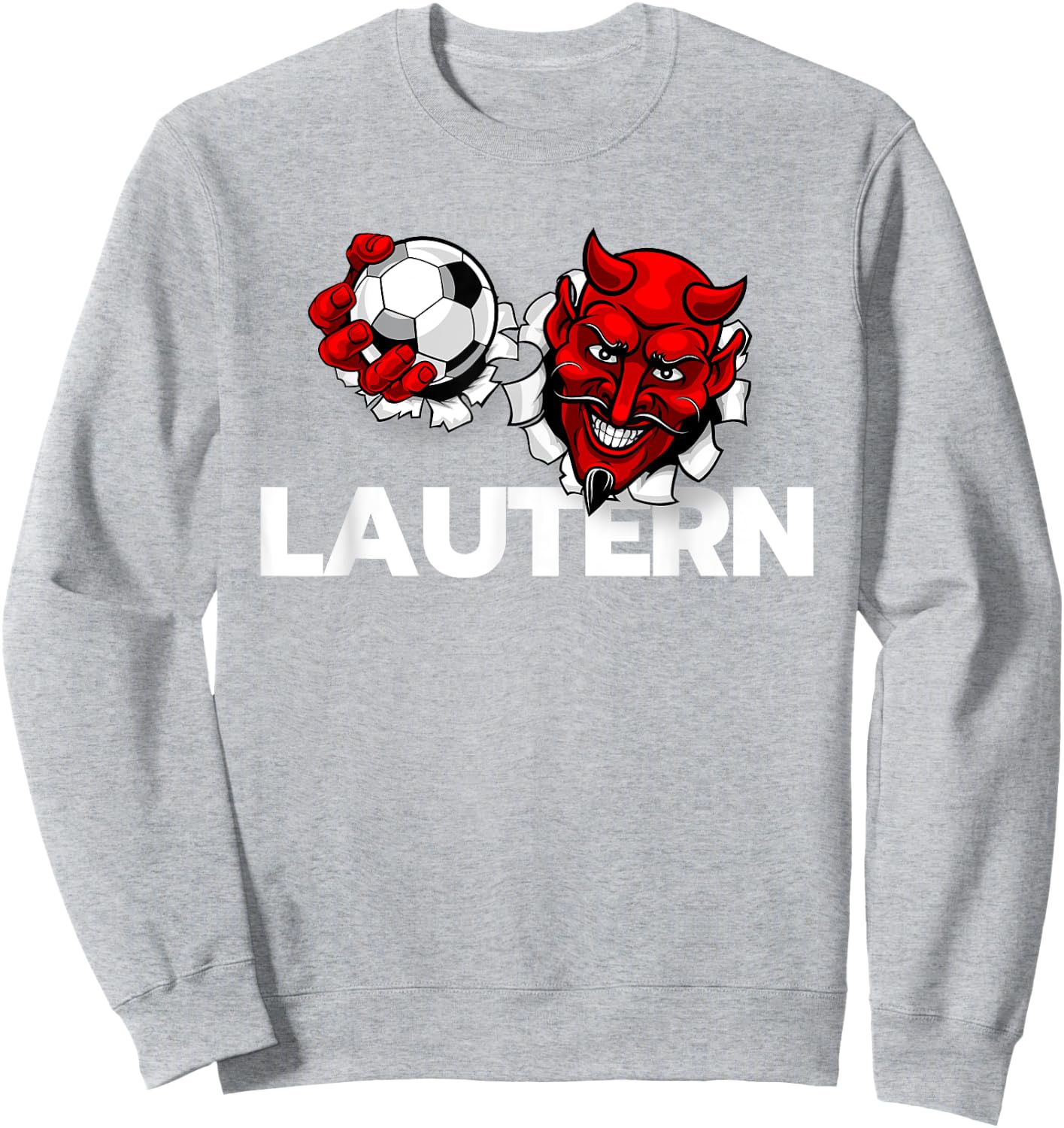 Fussball Lautern Verein Kaiserslautern Lautre Stadt Pfalz Sweatshirt - Sweatshirt | Ash
