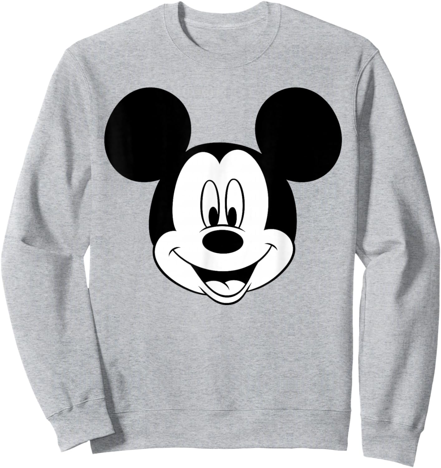 Disney - Mickey Mouse Happy Face Sweatshirt - Sweatshirt | Ash