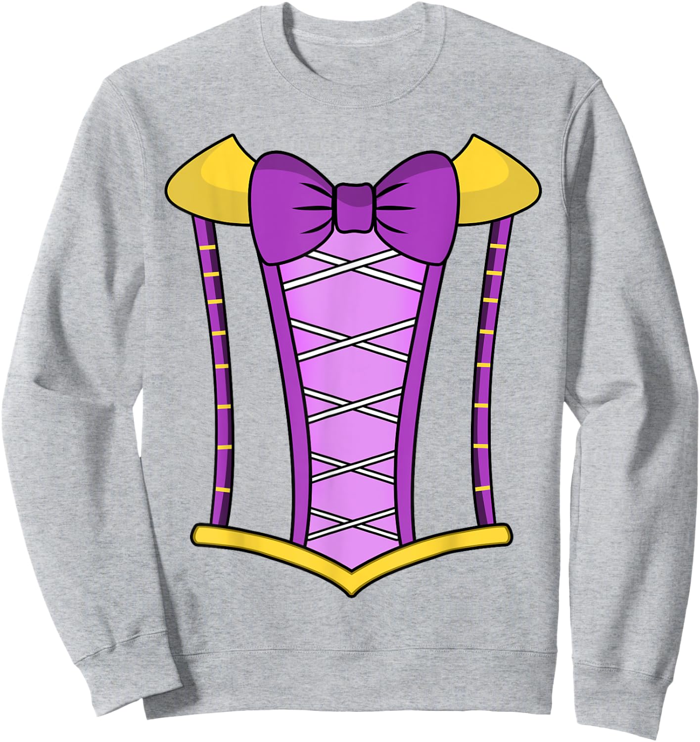 Women Girls Halloween Beautiful Princess Costume Sweatshirt - Sweatshirt | Ash