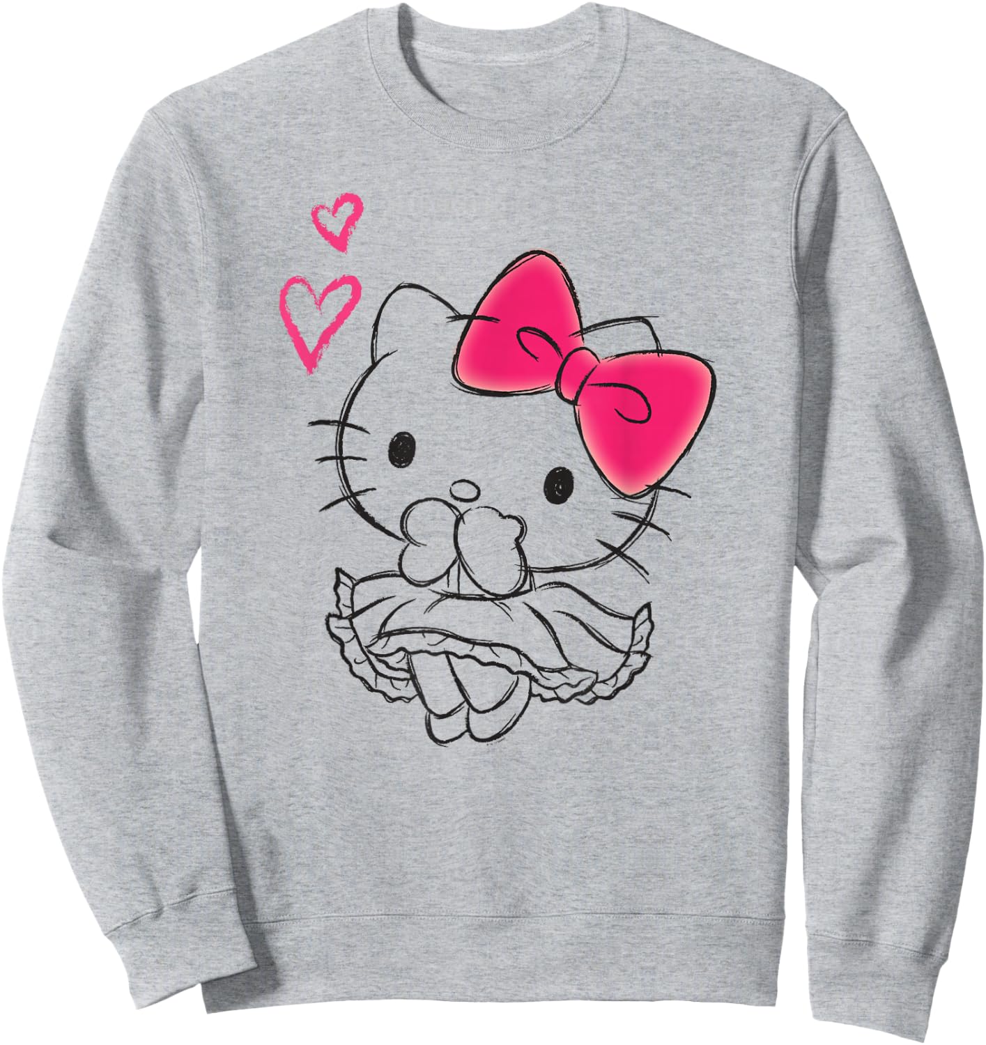 Hello Kitty Girly Hearts Shirt Sweatshirt - Sweatshirt | Ash