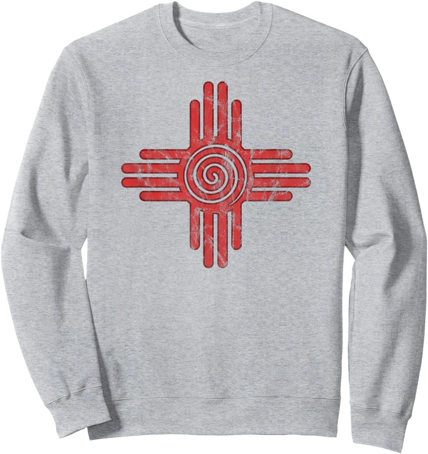Zia Sun, Zia Pueblo, New Mexico, Native Americans, Symbol Sweatshirt - Sweatshirt | Ash