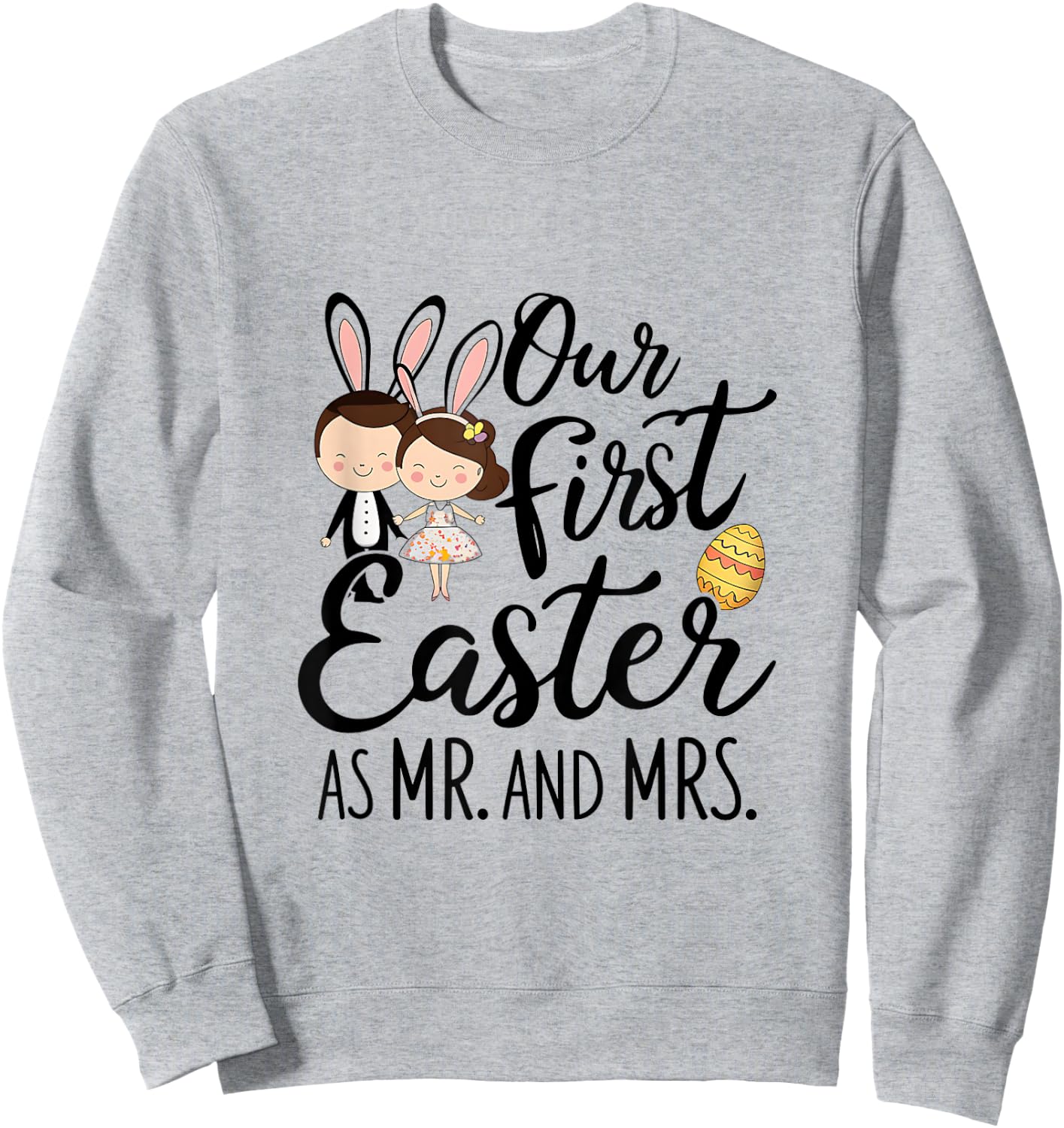 Our First Easter Together - Matching Couple Design Sweatshirt - Sweatshirt | Ash
