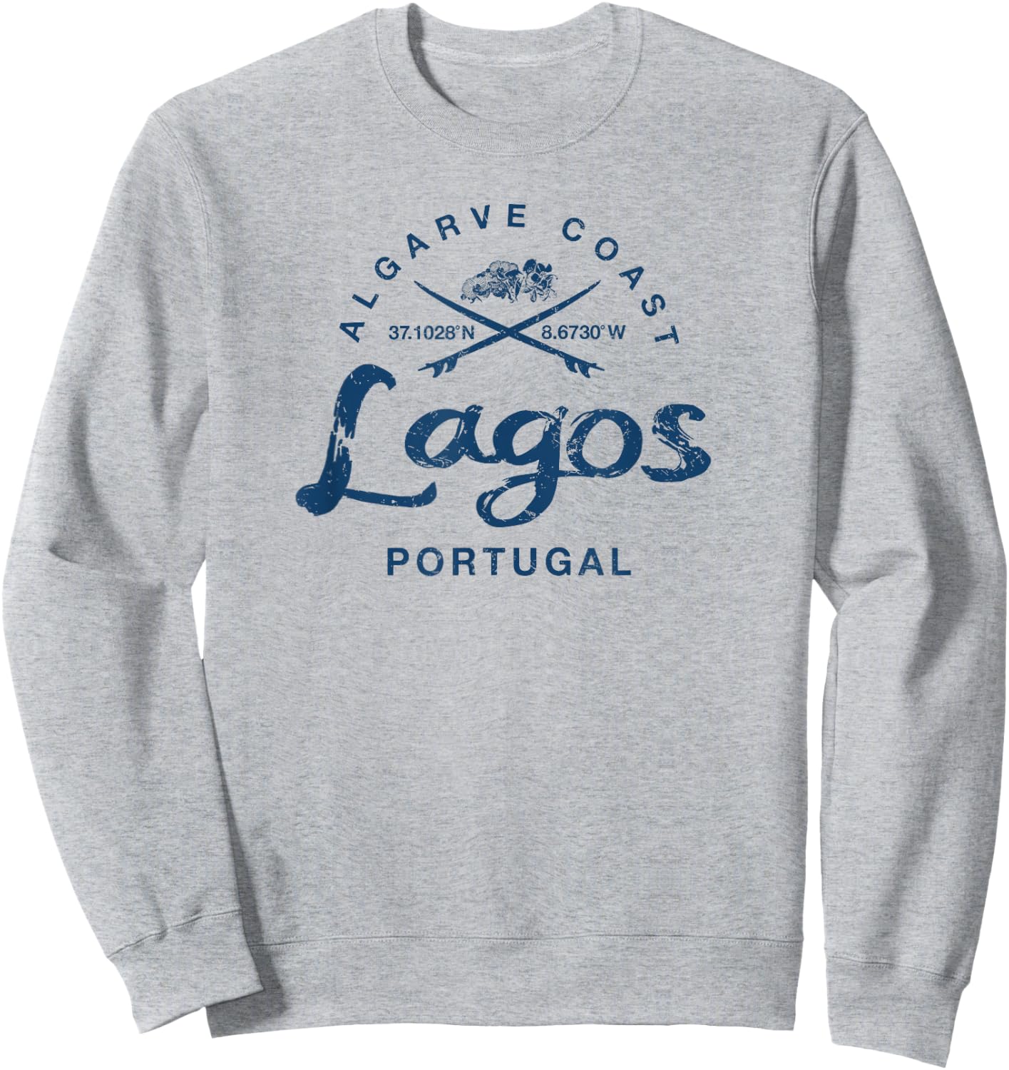 Portugal Lagos Surfing Vintage Sweatshirt - Sweatshirt | Ash