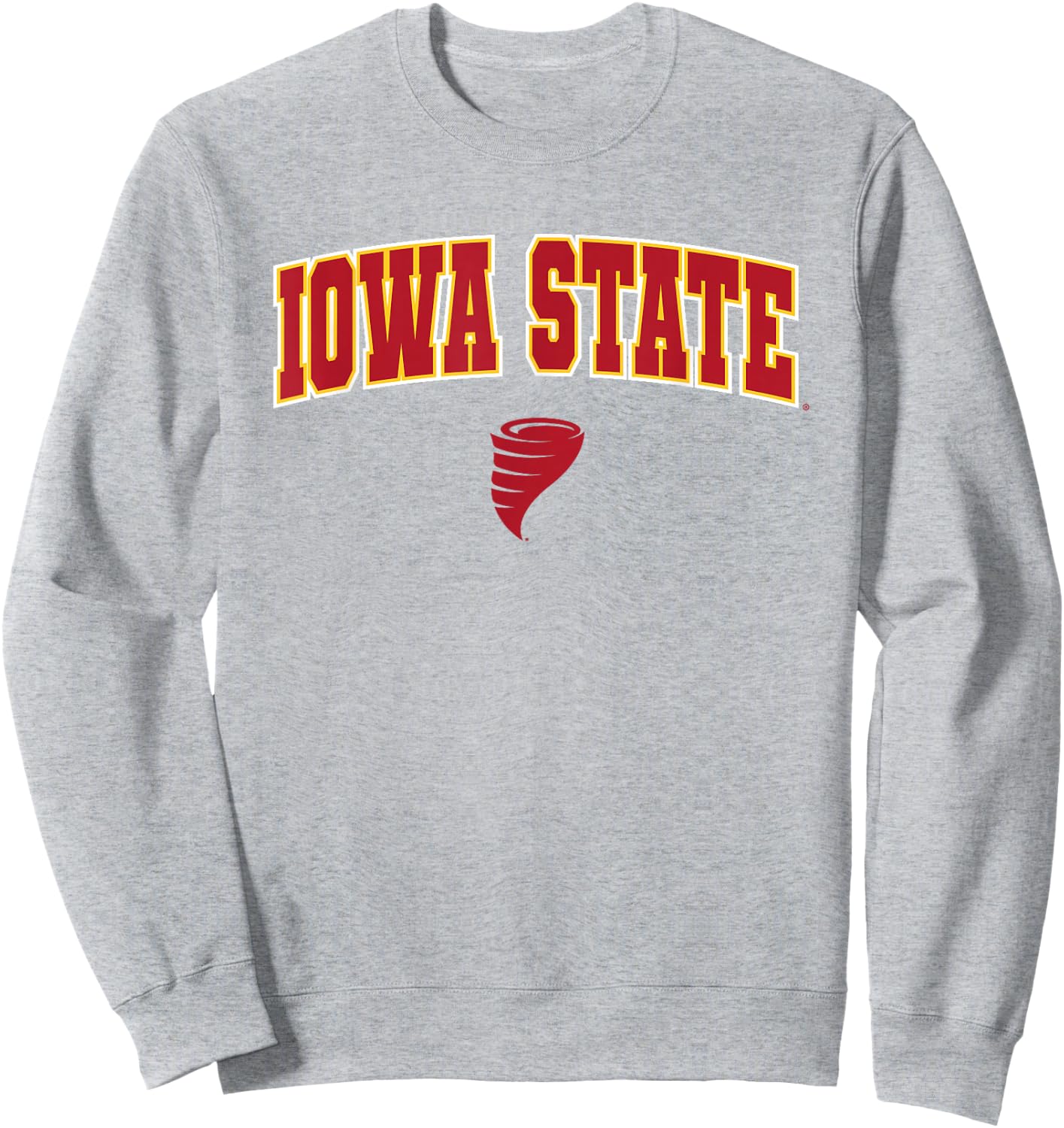 Iowa State University Cyclones Arch Logo Sweatshirt - Sweatshirt | Ash
