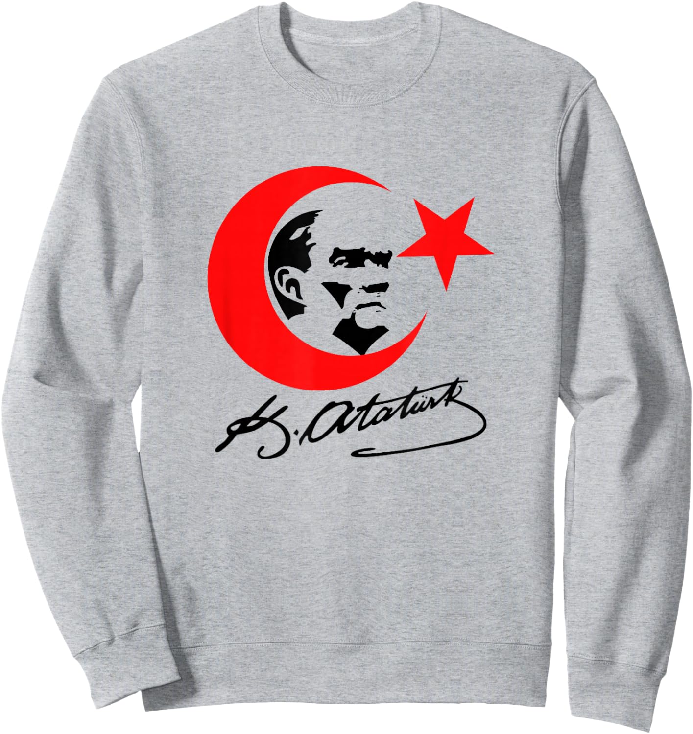 Mustafa Kemal Atatürk Signature Atam izindeyiz Turkey Sweatshirt - Sweatshirt | Ash