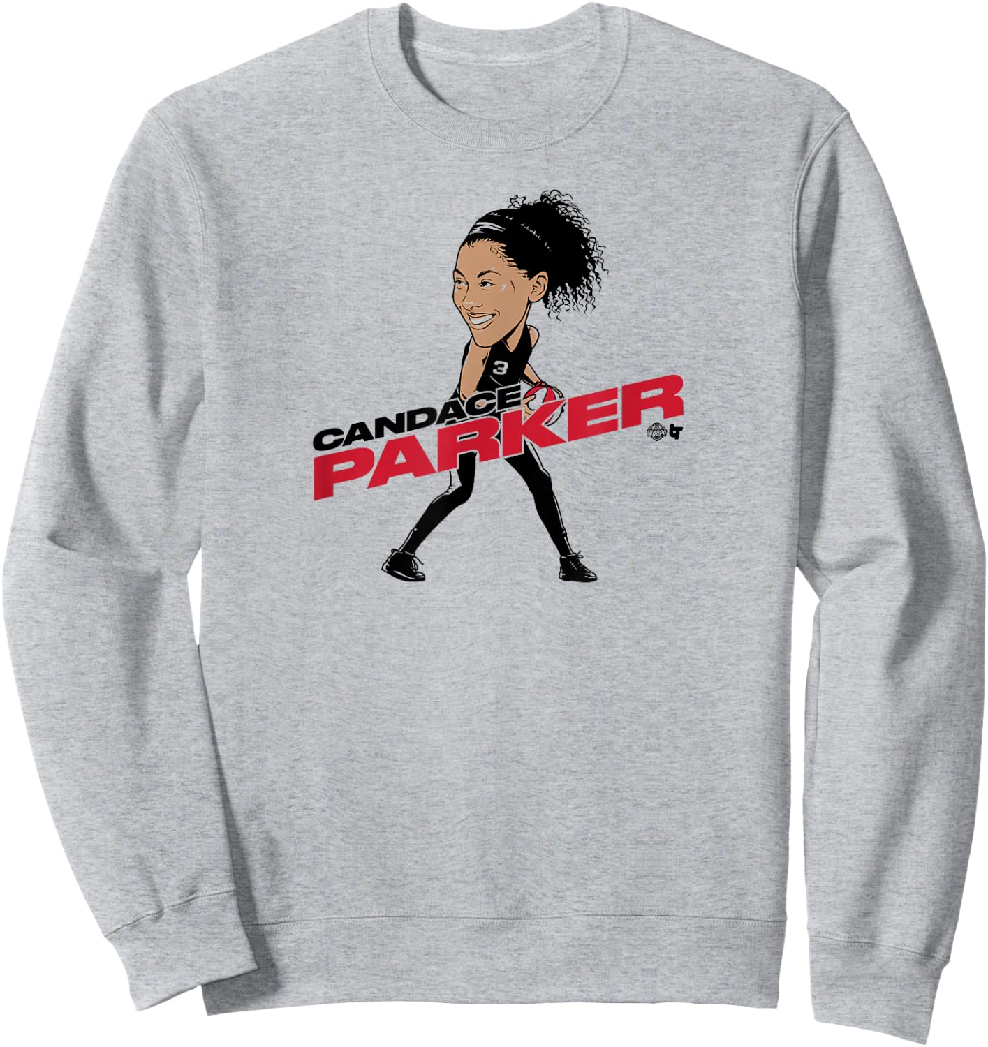 Candace Parker - Caricature - Las Vegas Basketball Sweatshirt - Sweatshirt | Ash