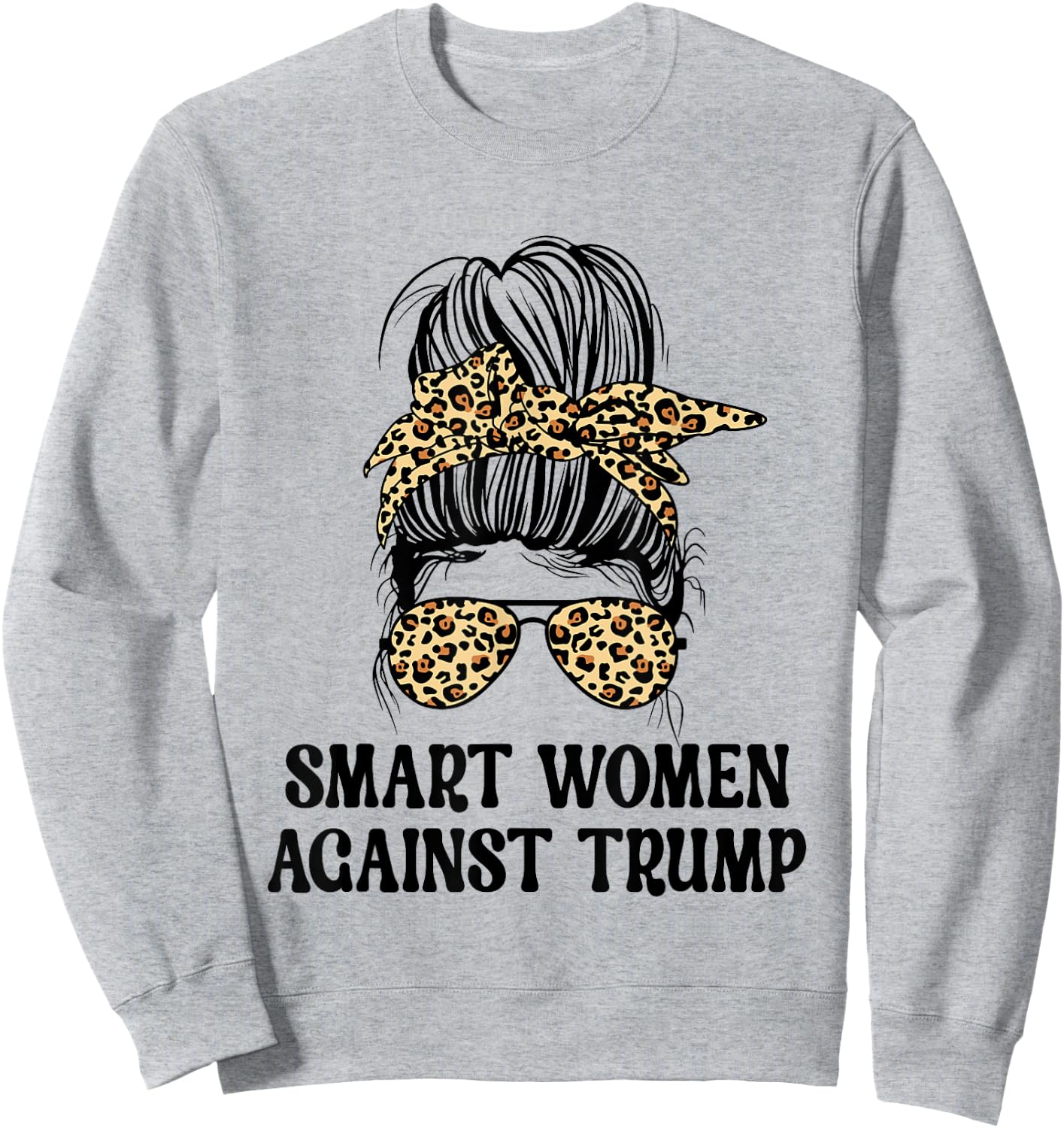 SWAT Smart Women Against Trump Funny Anti-Trump 2024 Sweatshirt - Sweatshirt | Ash