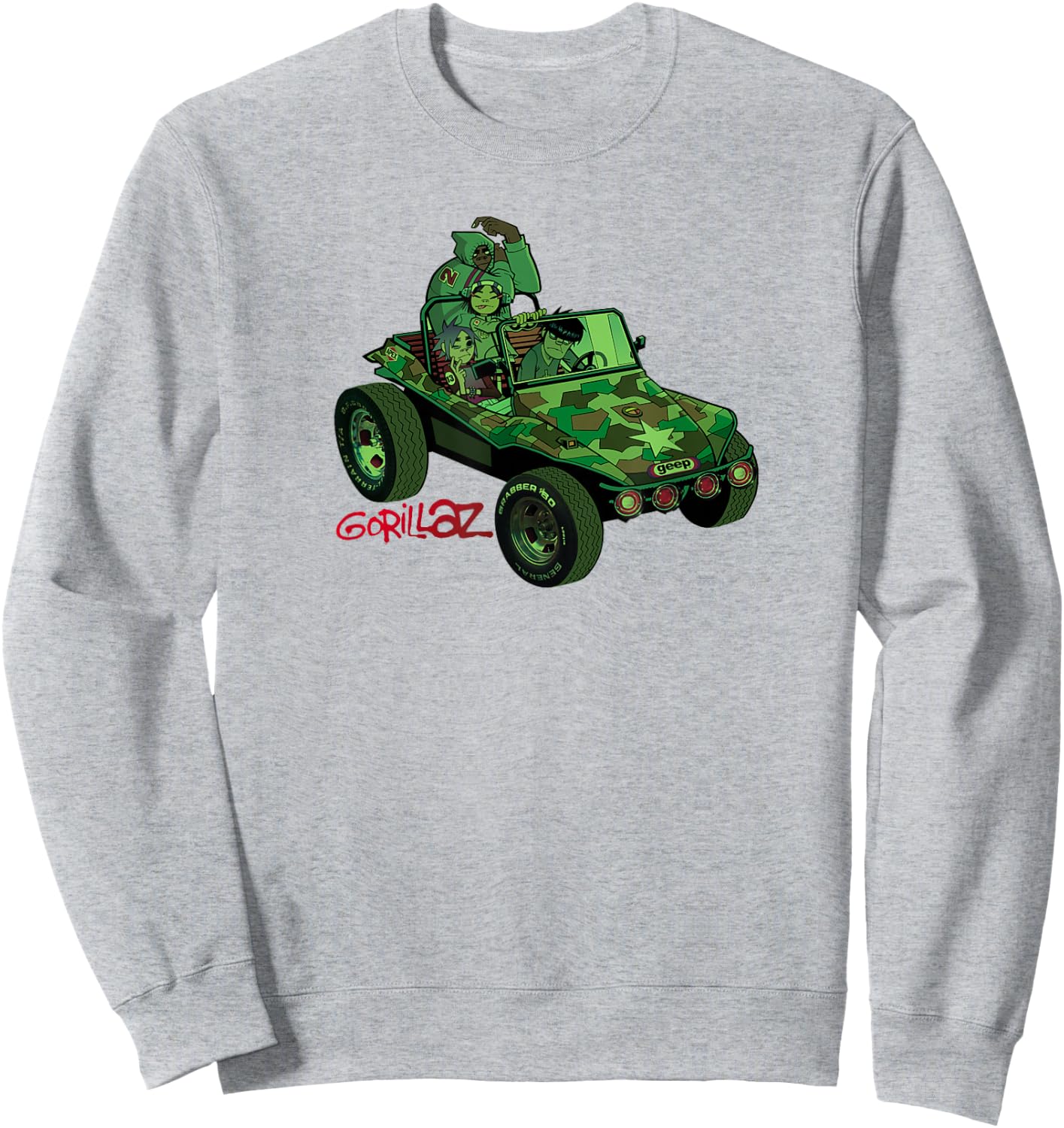 Gorillaz Geep Logo Reverse Sweatshirt - Sweatshirt | Ash