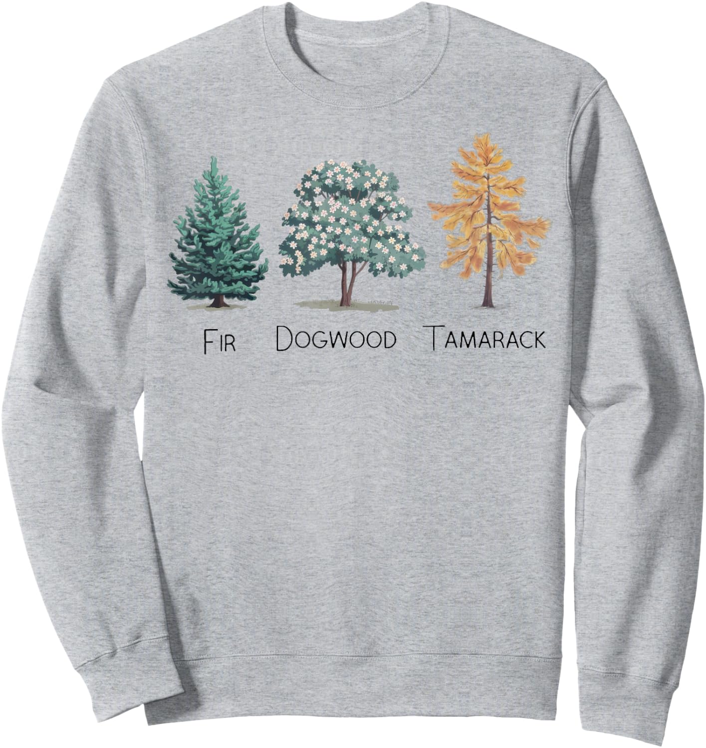 Subtle Tree Anti Trump Shirt Fir Dogwood Tamarack Sweatshirt - Sweatshirt | Ash
