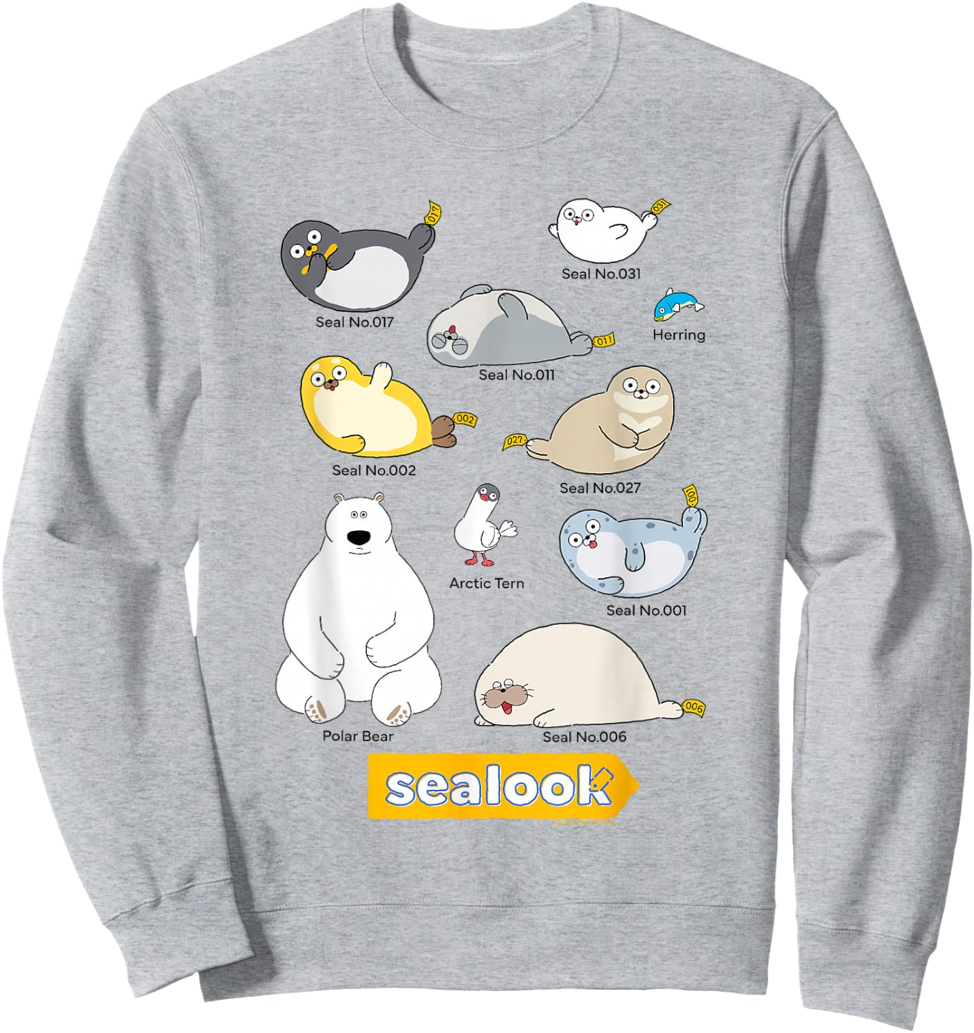 Sealook Characters Sweatshirt - Sweatshirt | Ash