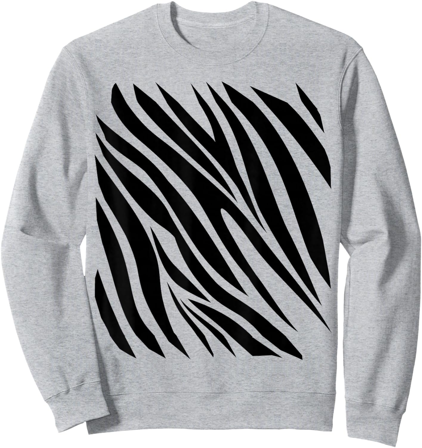 Zebra Print Idea For Kids & Zebra Strips Halloween Costume Sweatshirt - Sweatshirt | Ash